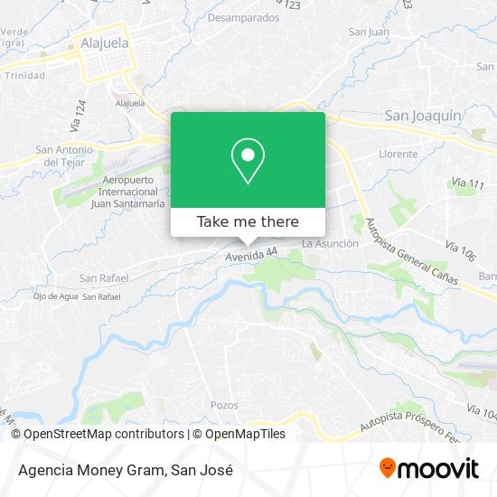 Agencia Money Gram map