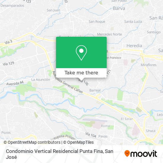 Condominio Vertical Residencial Punta Fina map