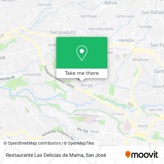 Restaurante Las Delicias de Mama map