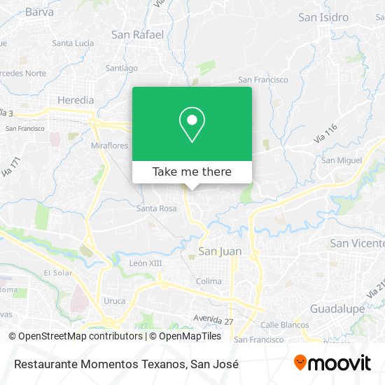 Restaurante Momentos Texanos map