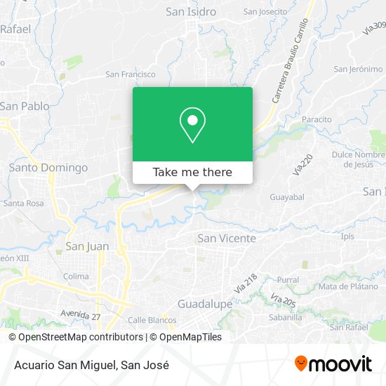 Acuario San Miguel map
