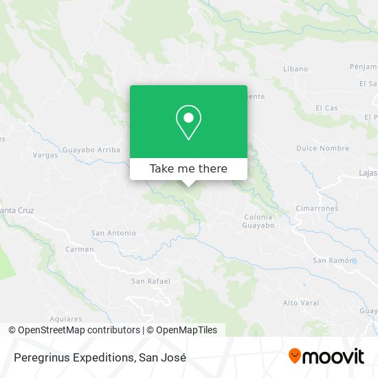 Mapa de Peregrinus Expeditions