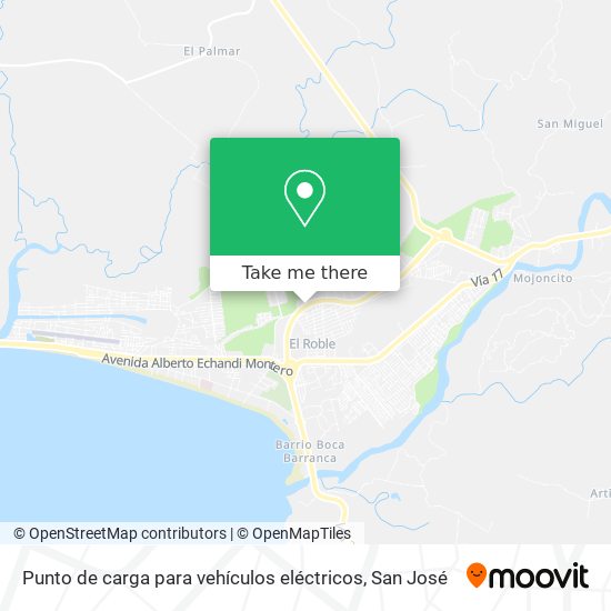 Mapa de Punto de carga para vehículos eléctricos