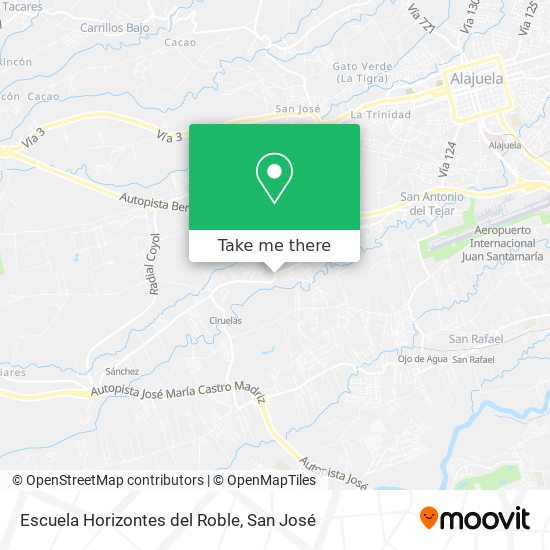 Escuela Horizontes del Roble map