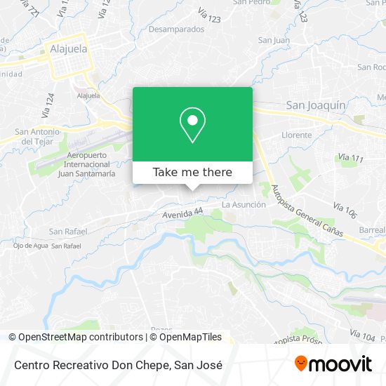 Mapa de Centro Recreativo Don Chepe