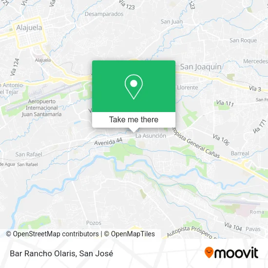 Bar Rancho Olaris map