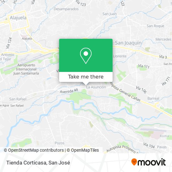 Tienda Corticasa map