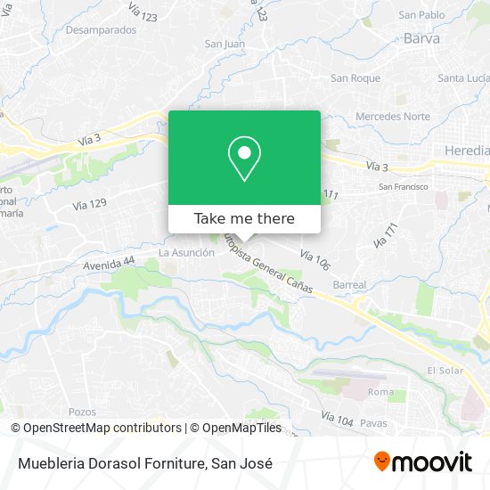 Muebleria Dorasol Forniture map