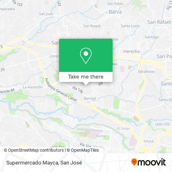 Supermercado Mayca map