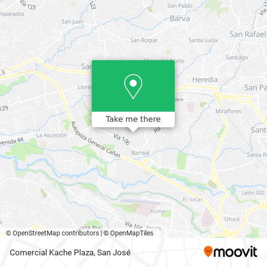 Comercial Kache Plaza map