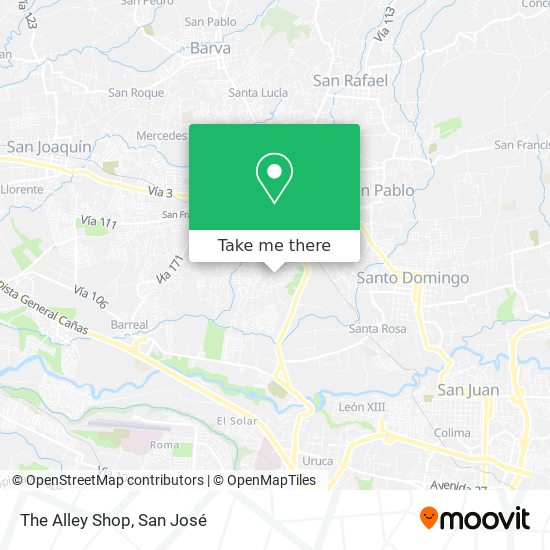 Mapa de The Alley Shop