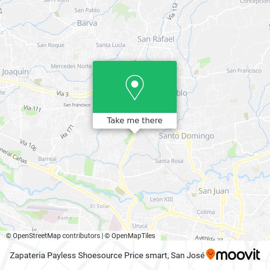 Mapa de Zapateria Payless Shoesource Price smart