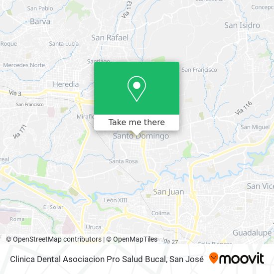 Clinica Dental Asociacion Pro Salud Bucal map