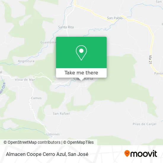 Almacen Coope Cerro Azul map