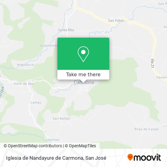 Iglesia de Nandayure de Carmona map