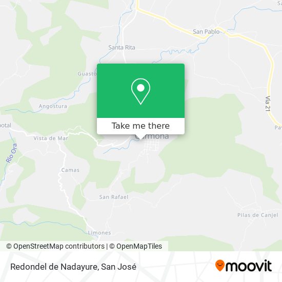 Mapa de Redondel de Nadayure