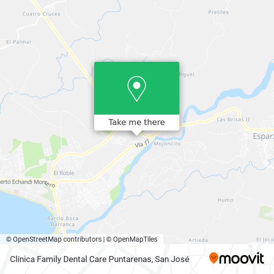 Clínica Family Dental Care Puntarenas map