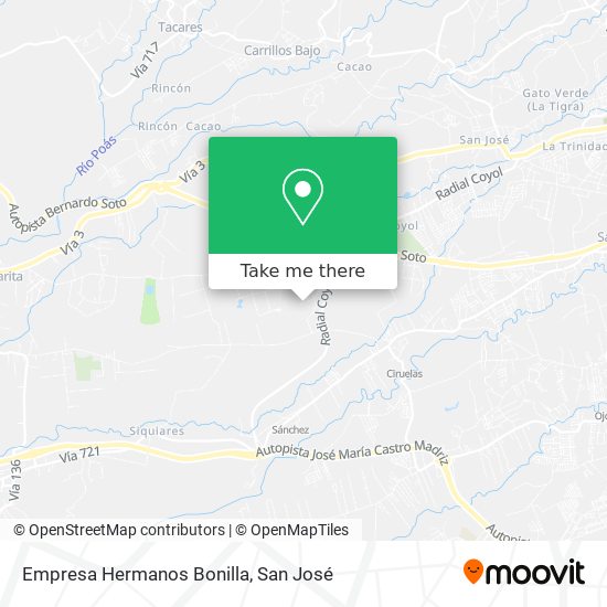 Empresa Hermanos Bonilla map