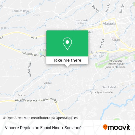 Vincere Depilación Facial Hindú map