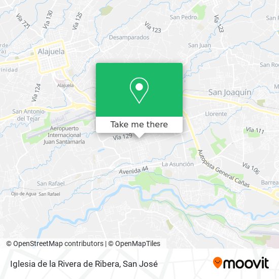 Iglesia de la Rivera de Ribera map