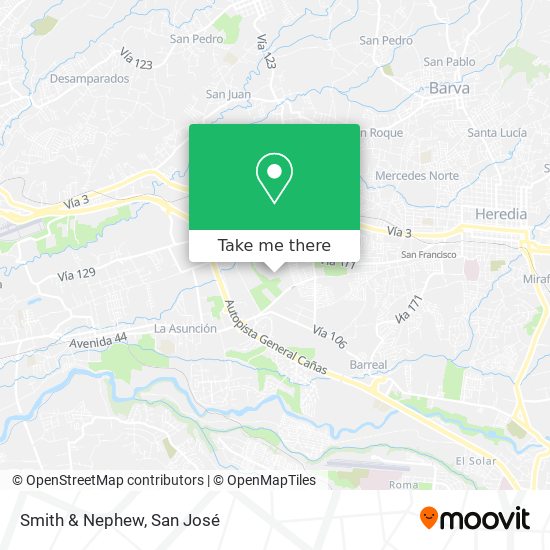 Smith & Nephew map