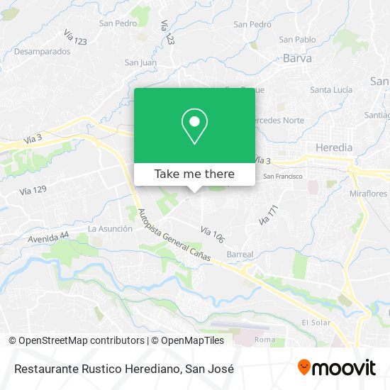 Restaurante Rustico Herediano map