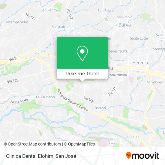 Mapa de Clinica Dental Elohim