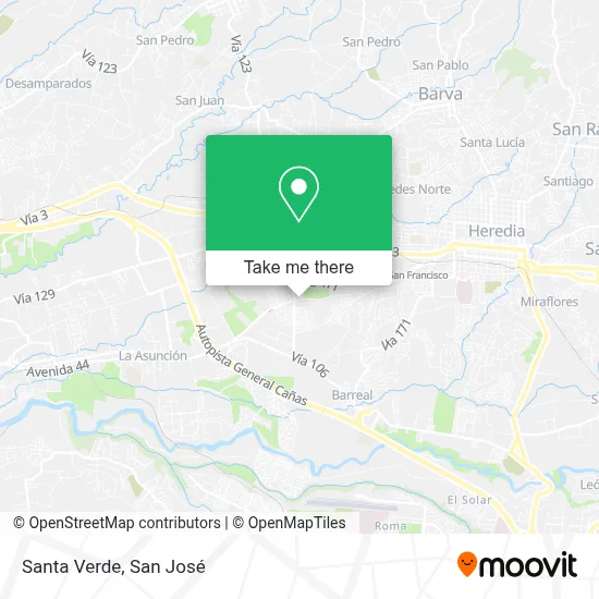 Santa Verde map
