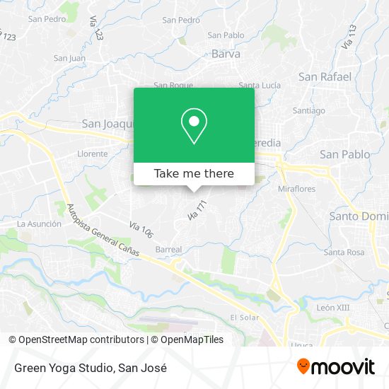 Mapa de Green Yoga Studio
