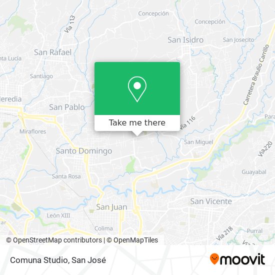 Comuna Studio map