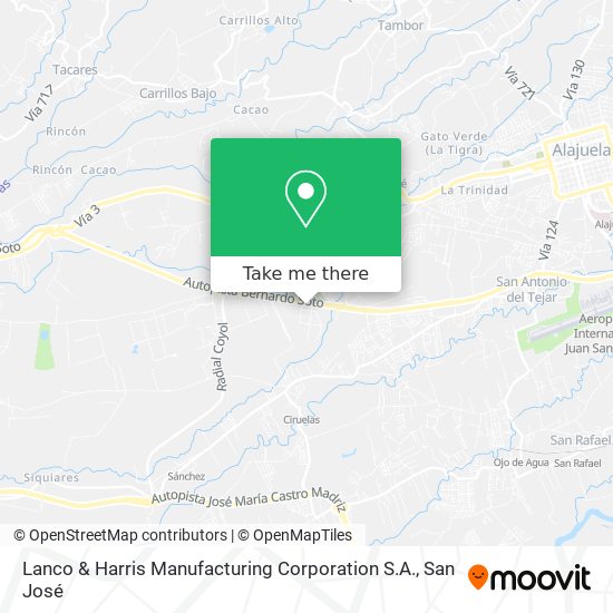 Lanco & Harris Manufacturing Corporation S.A. map