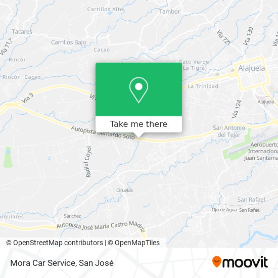 Mapa de Mora Car Service