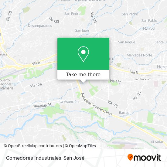 Mapa de Comedores Industriales