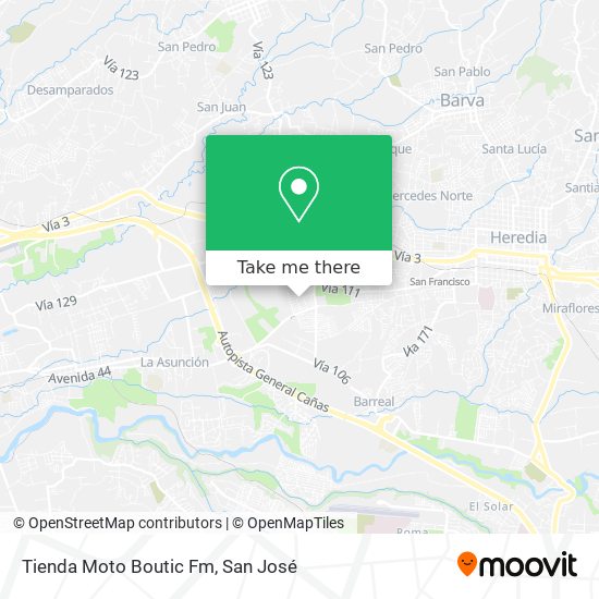 Mapa de Tienda Moto Boutic Fm