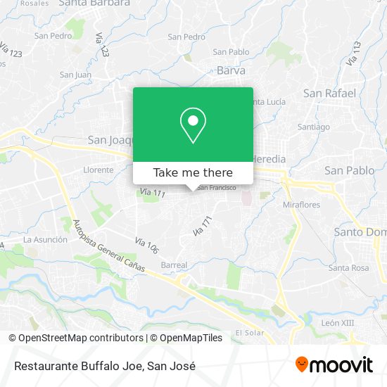 Restaurante Buffalo Joe map