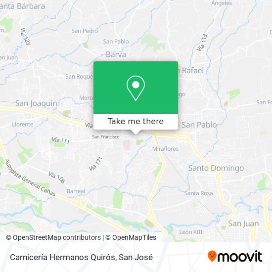 Mapa de Carnicería Hermanos Quirós