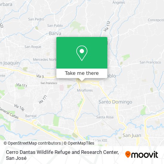 Cerro Dantas Wildlife Refuge and Research Center map