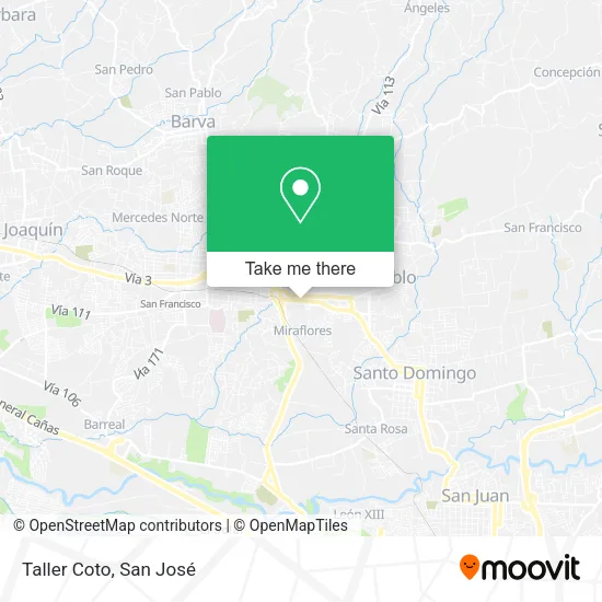 Taller Coto map