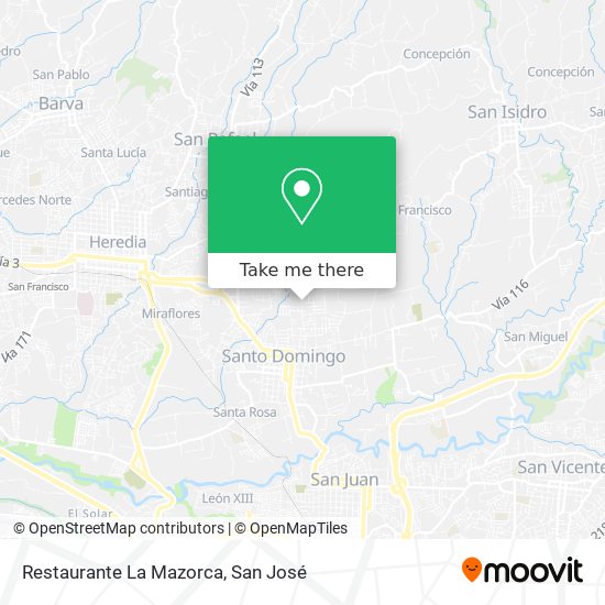 Restaurante La Mazorca map