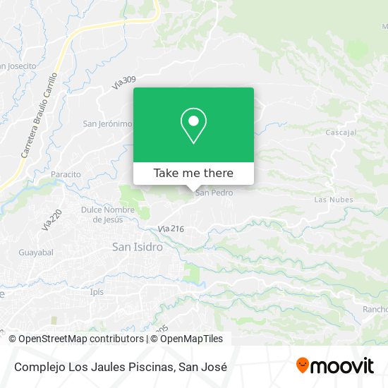 Complejo Los Jaules Piscinas map