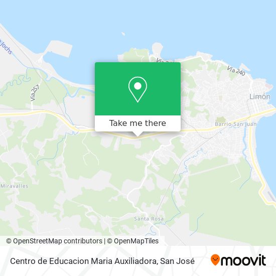 Mapa de Centro de Educacion Maria Auxiliadora