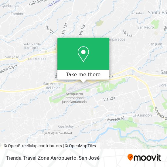 Tienda Travel Zone Aeropuerto map