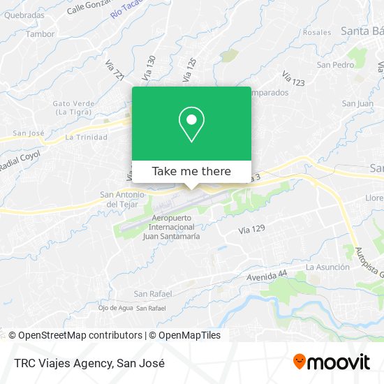 Mapa de TRC Viajes Agency