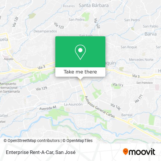 Mapa de Enterprise Rent-A-Car