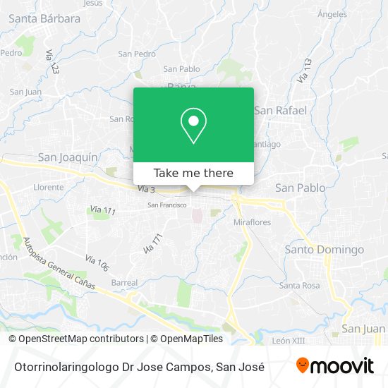 Otorrinolaringologo Dr Jose Campos map