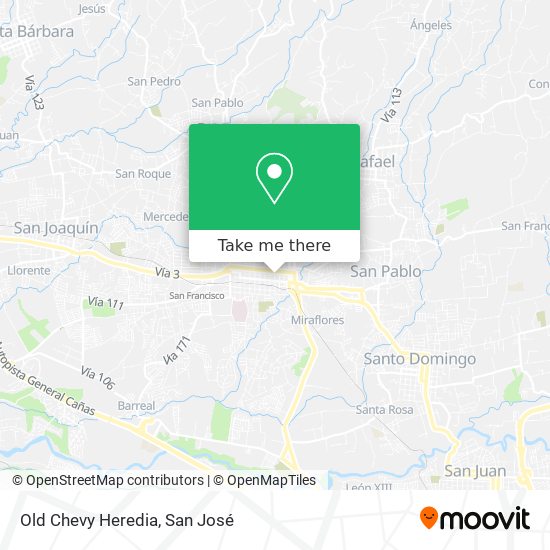 Mapa de Old Chevy Heredia