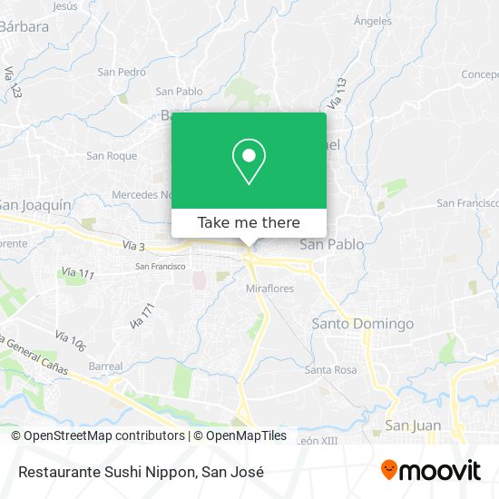 Restaurante Sushi Nippon map