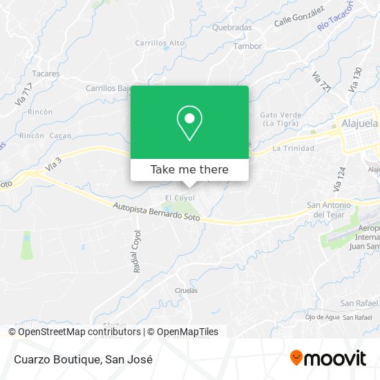 Cuarzo Boutique map
