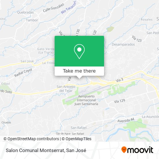 Mapa de Salon Comunal Montserrat