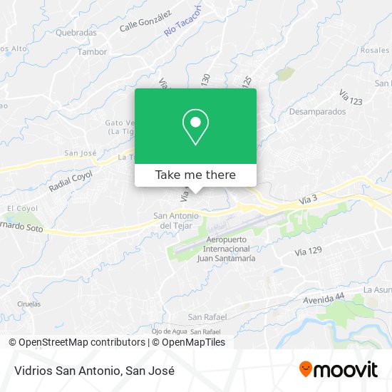 Mapa de Vidrios San Antonio